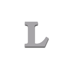 Letter L 90mm Serif